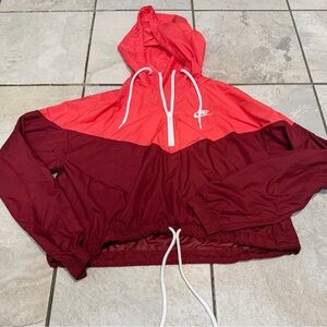 Nike Two-Tone Pink and Burgundy Jacket